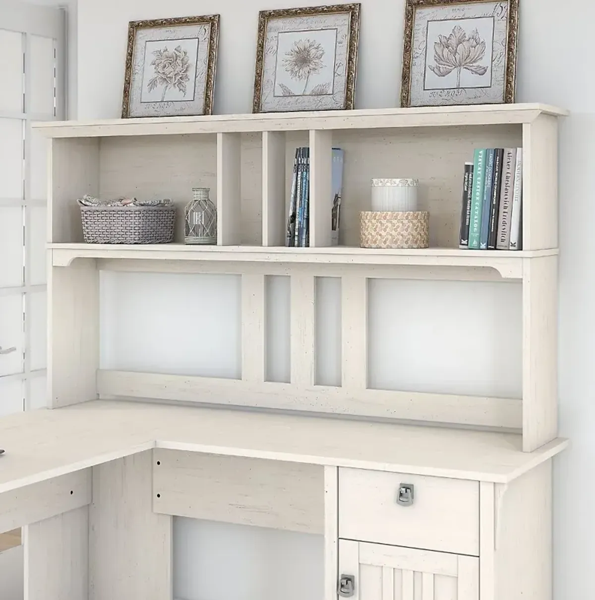 Salinas 60" Antique White Hutch