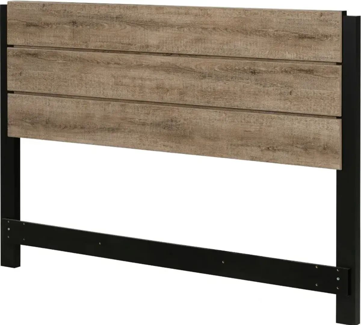 Munich Weathered Oak Full Platform Bed Set - South Shore