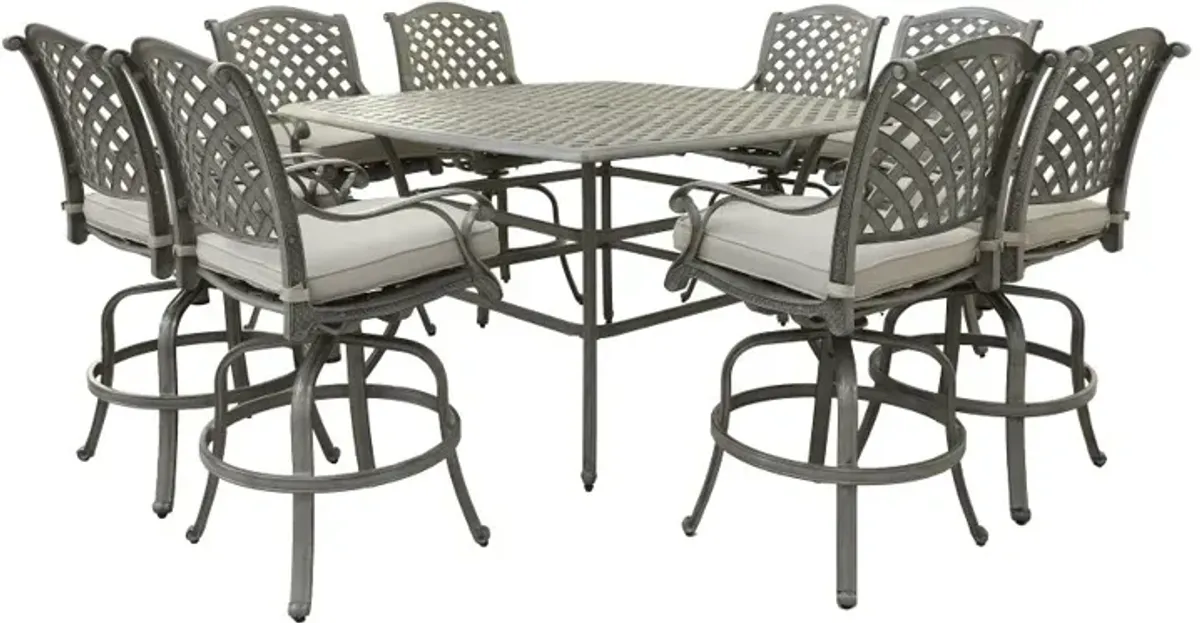 Macan 5 Piece Bar-Height Patio Dining Set with Square Table