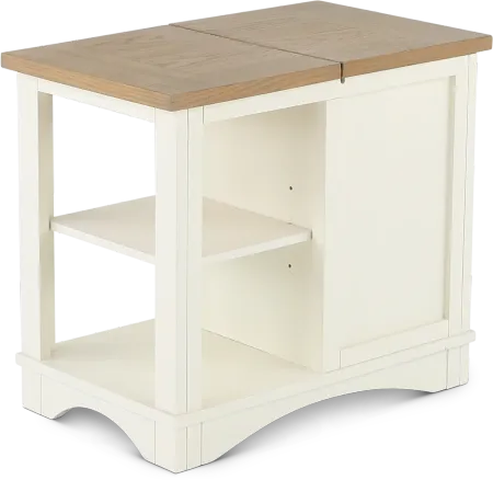 Amy Cotton White Side Table