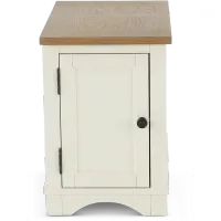 Amy Cotton White Side Table