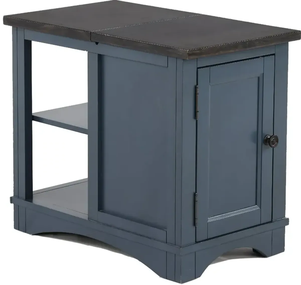 Amy Denim Blue Side Table