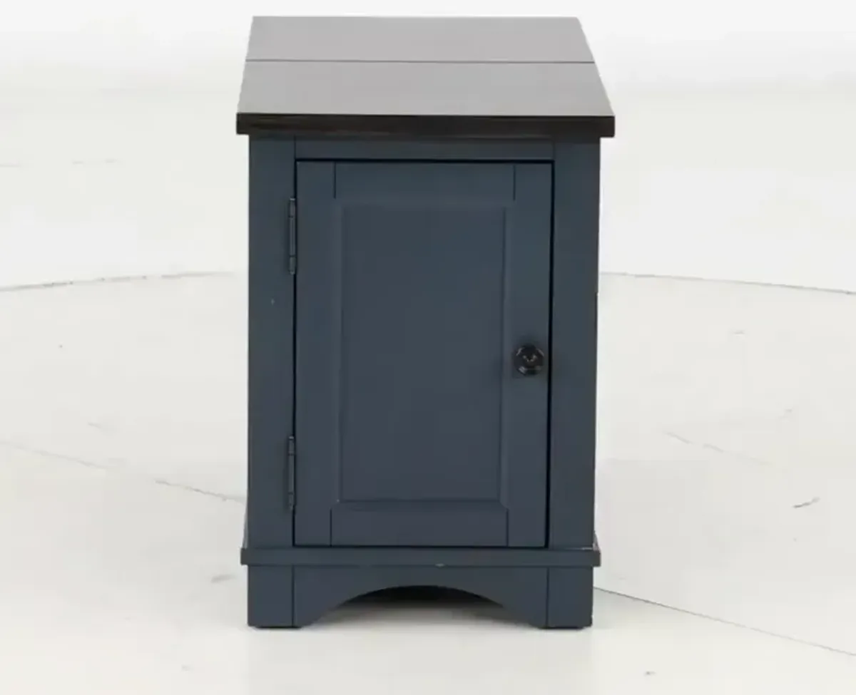 Amy Denim Blue Side Table