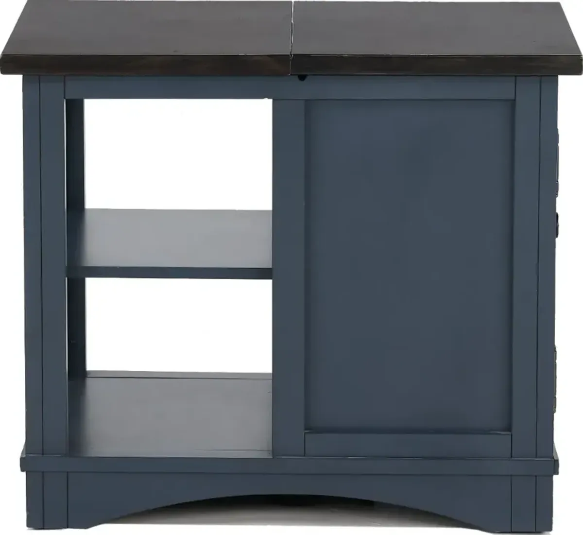 Amy Denim Blue Side Table