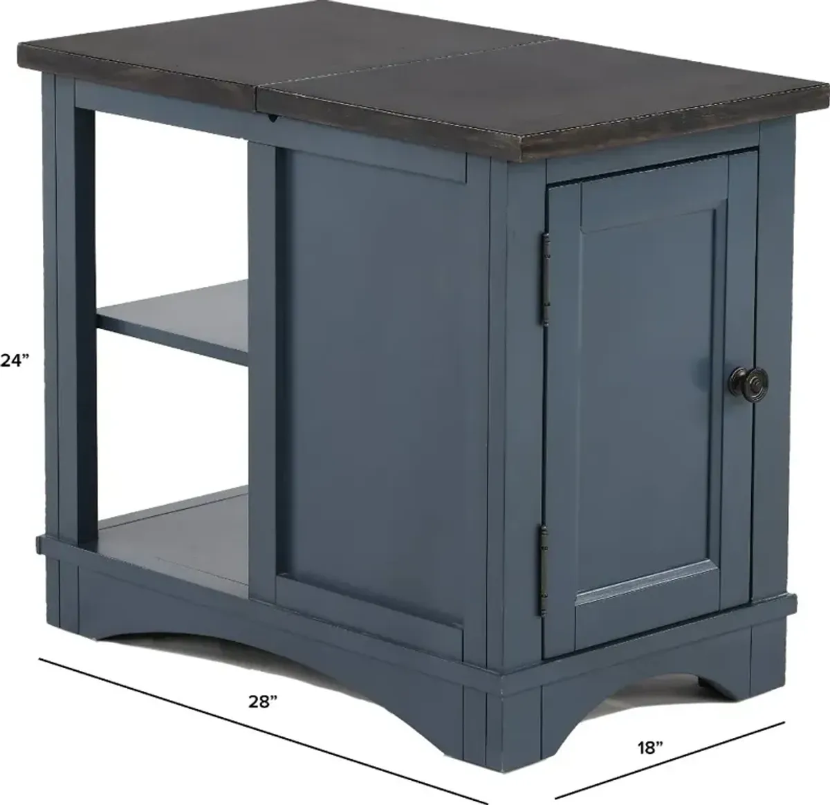 Amy Denim Blue Side Table