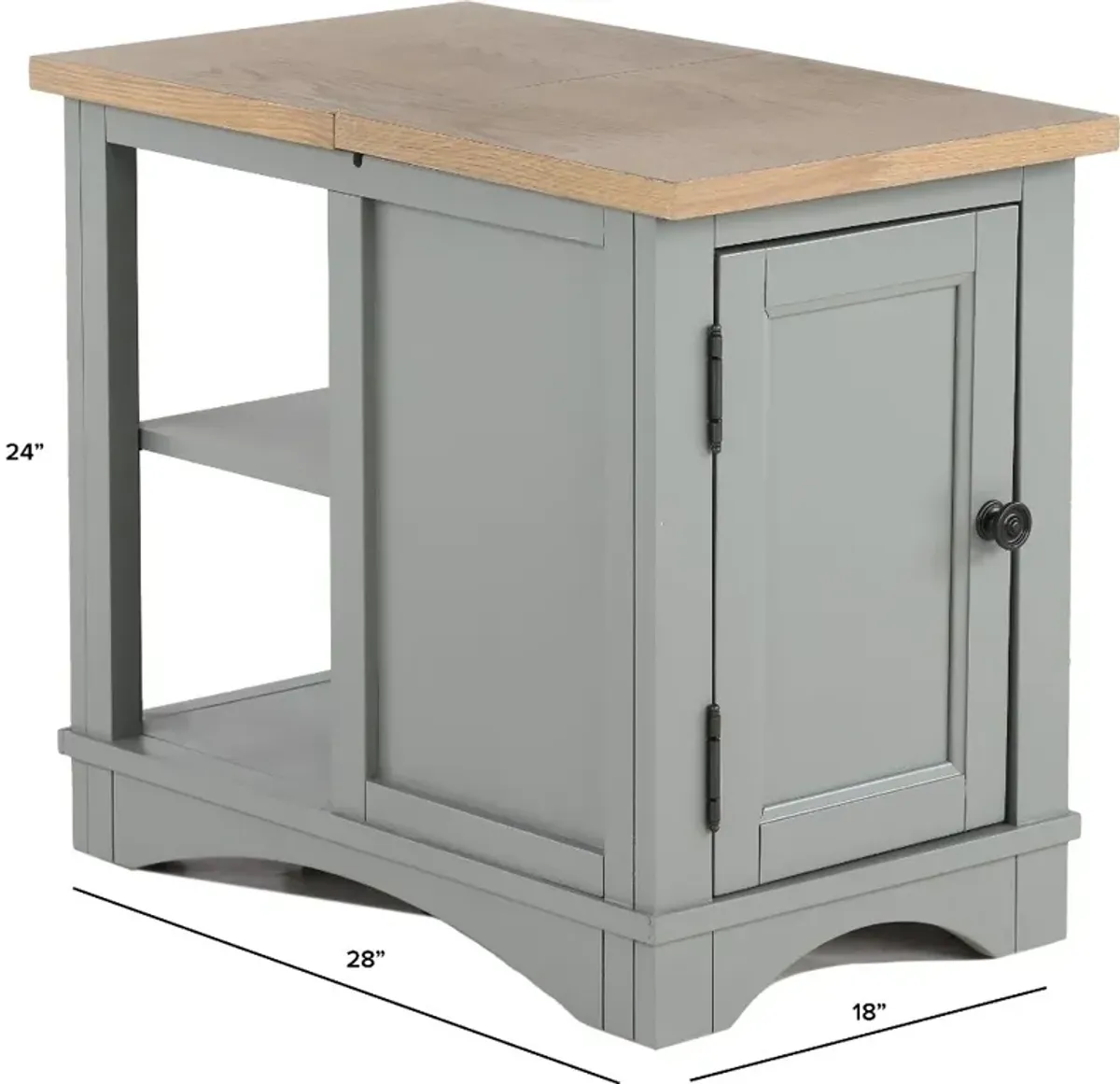 Amy Dove Gray Side Table