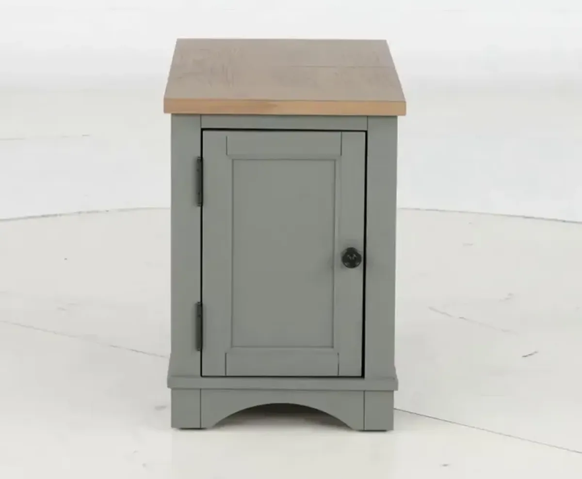 Amy Dove Gray Side Table