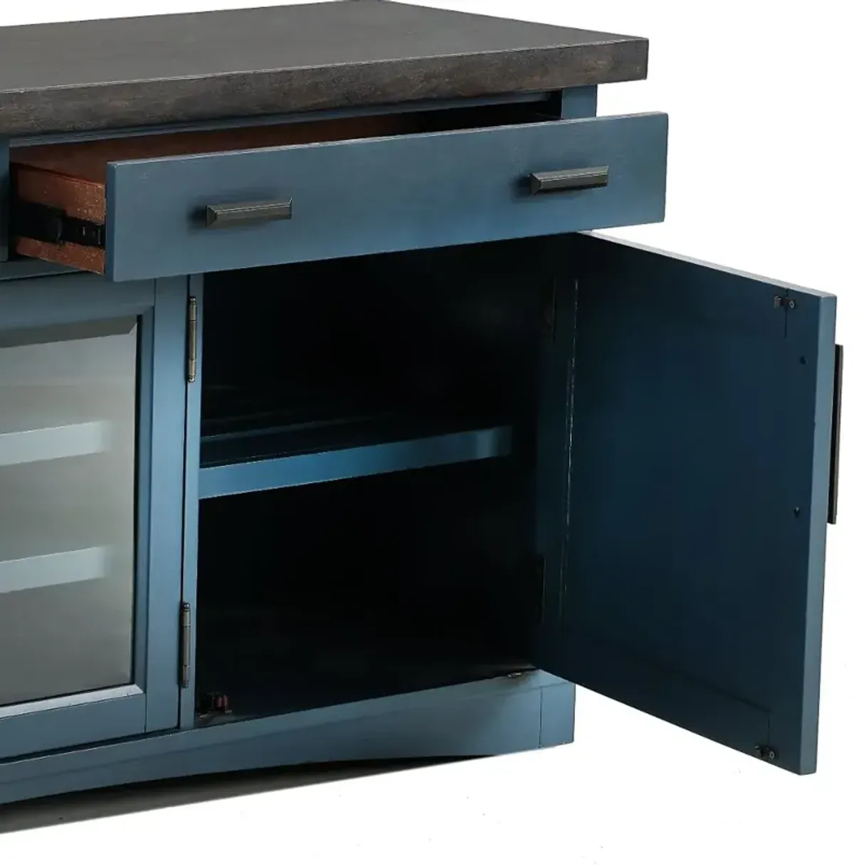 Amy Denim Blue 63" TV Stand
