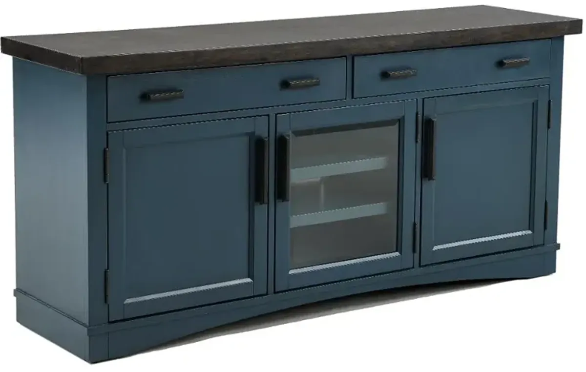 Amy Denim Blue 63" TV Stand