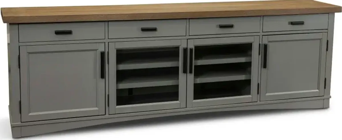 Amy Dove Gray 92" TV Stand