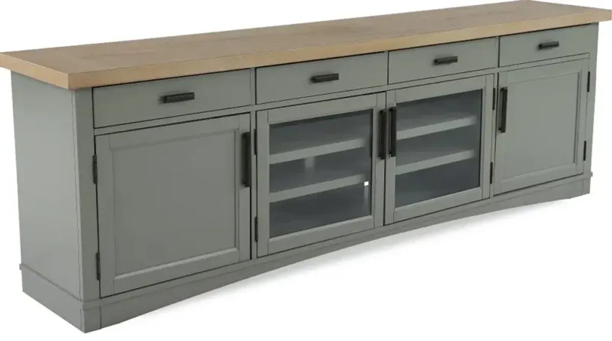 Amy Dove Gray 92" TV Stand