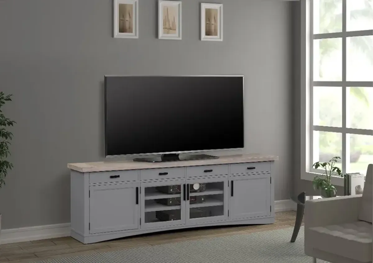 Amy Dove Gray 92" TV Stand