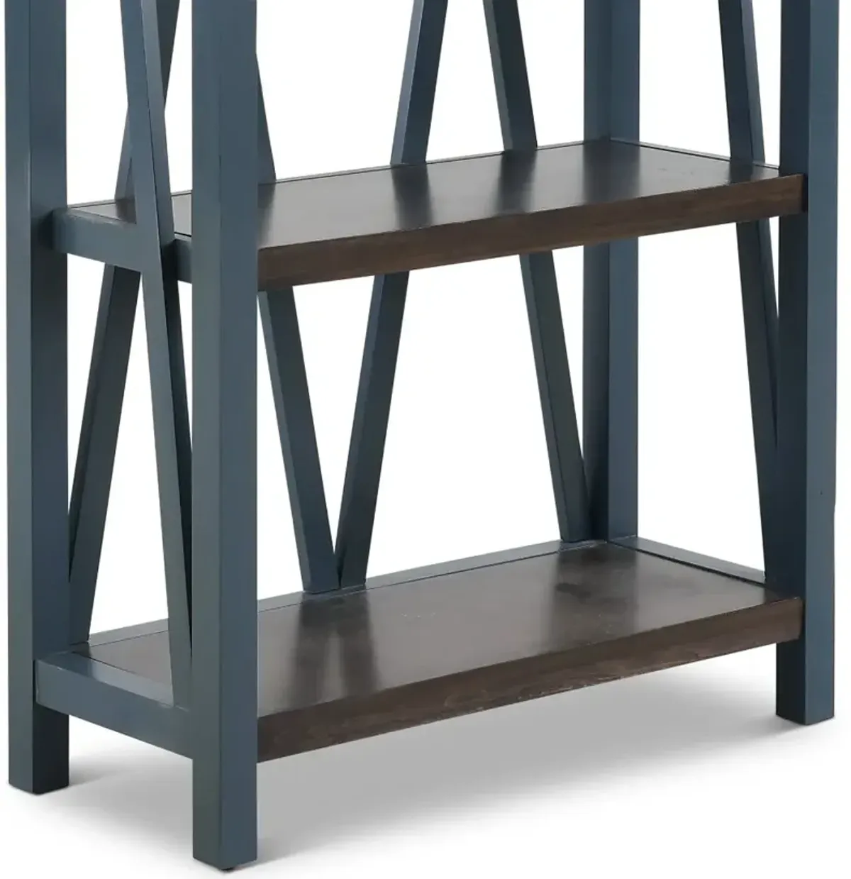 Amy Denim Blue Bookcase