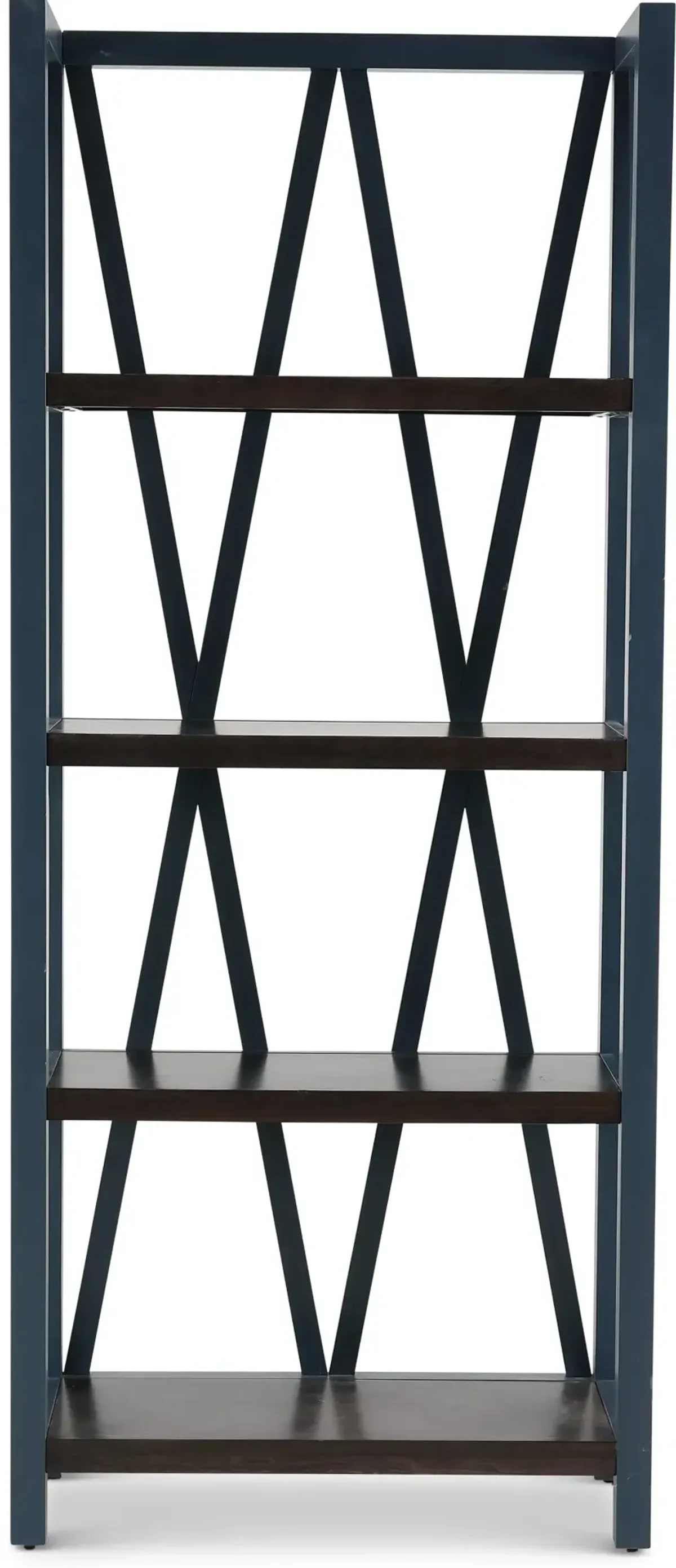 Amy Denim Blue Bookcase