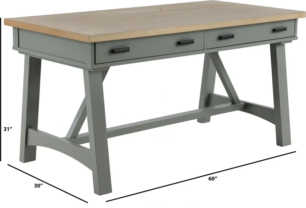 Amy Dove Gray Writing Desk