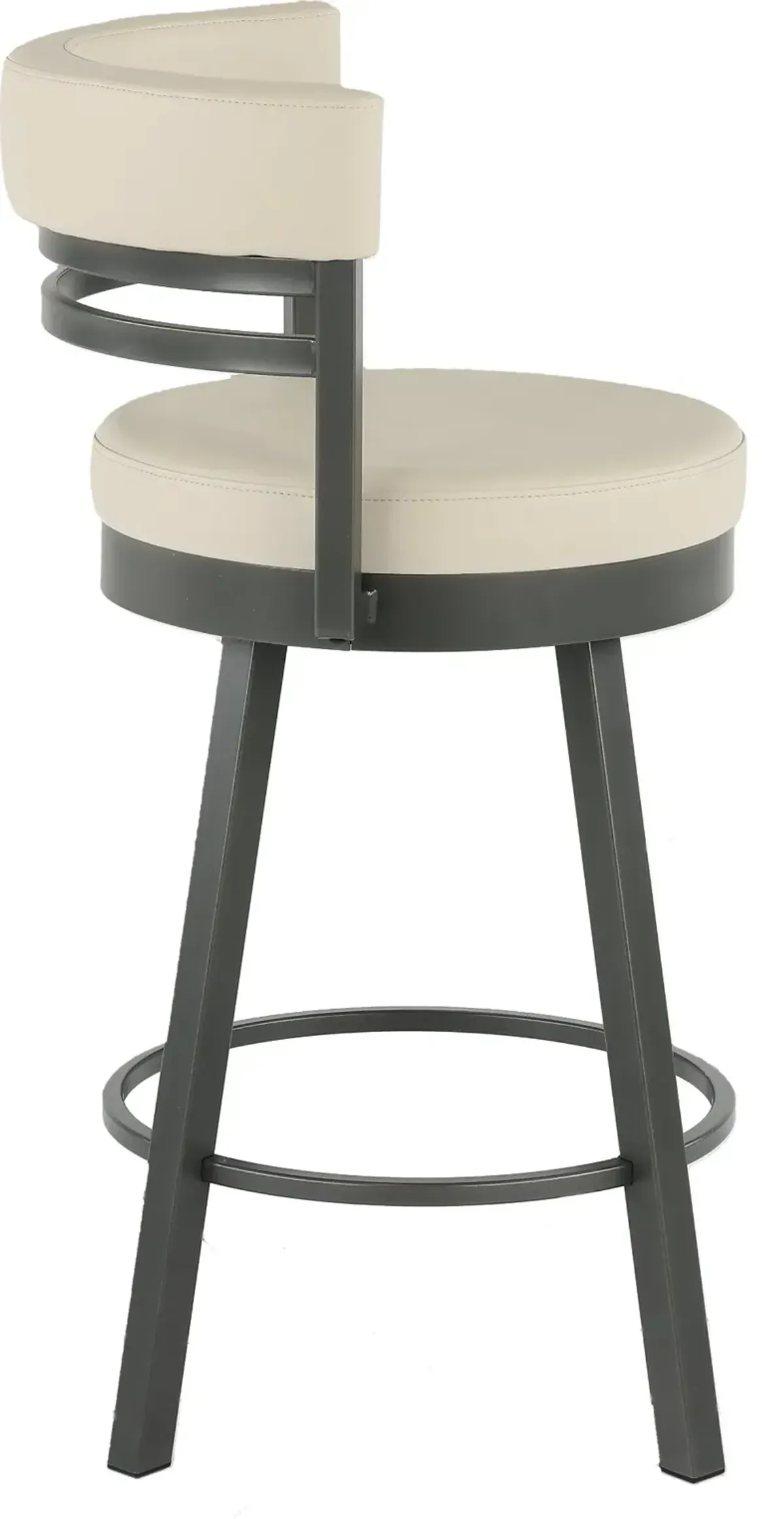 Ronny Oyster White Swivel Counter Height Stool