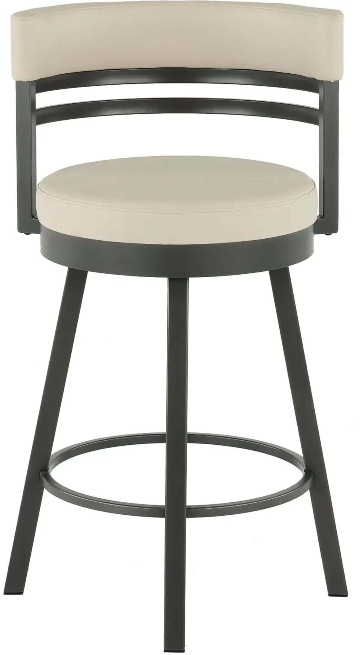 Ronny Oyster White Swivel Counter Height Stool