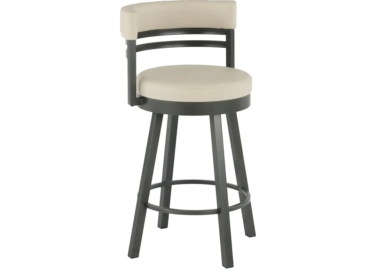 Ronny Oyster White Swivel Counter Height Stool