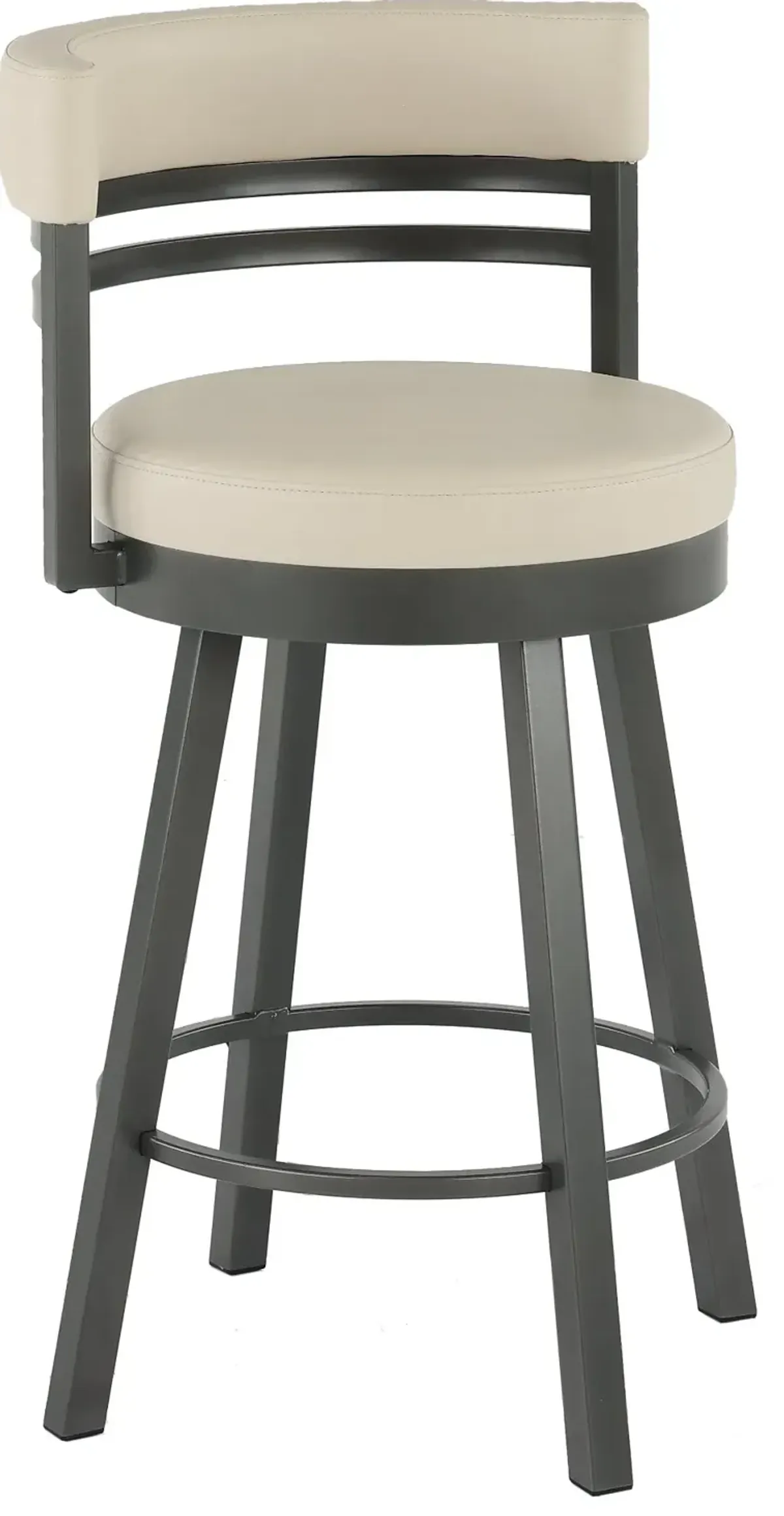 Ronny Oyster White Swivel Counter Height Stool