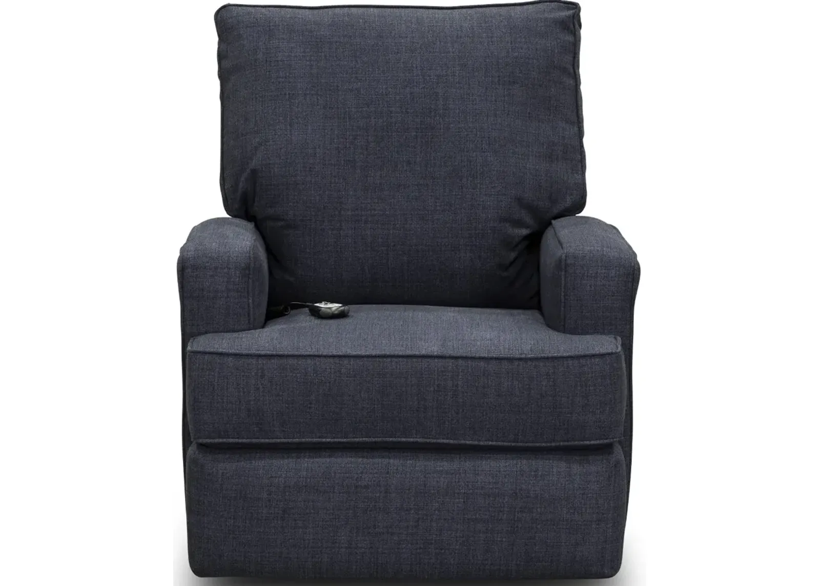 Kersey Navy Blue Power Swivel Glider Recliner