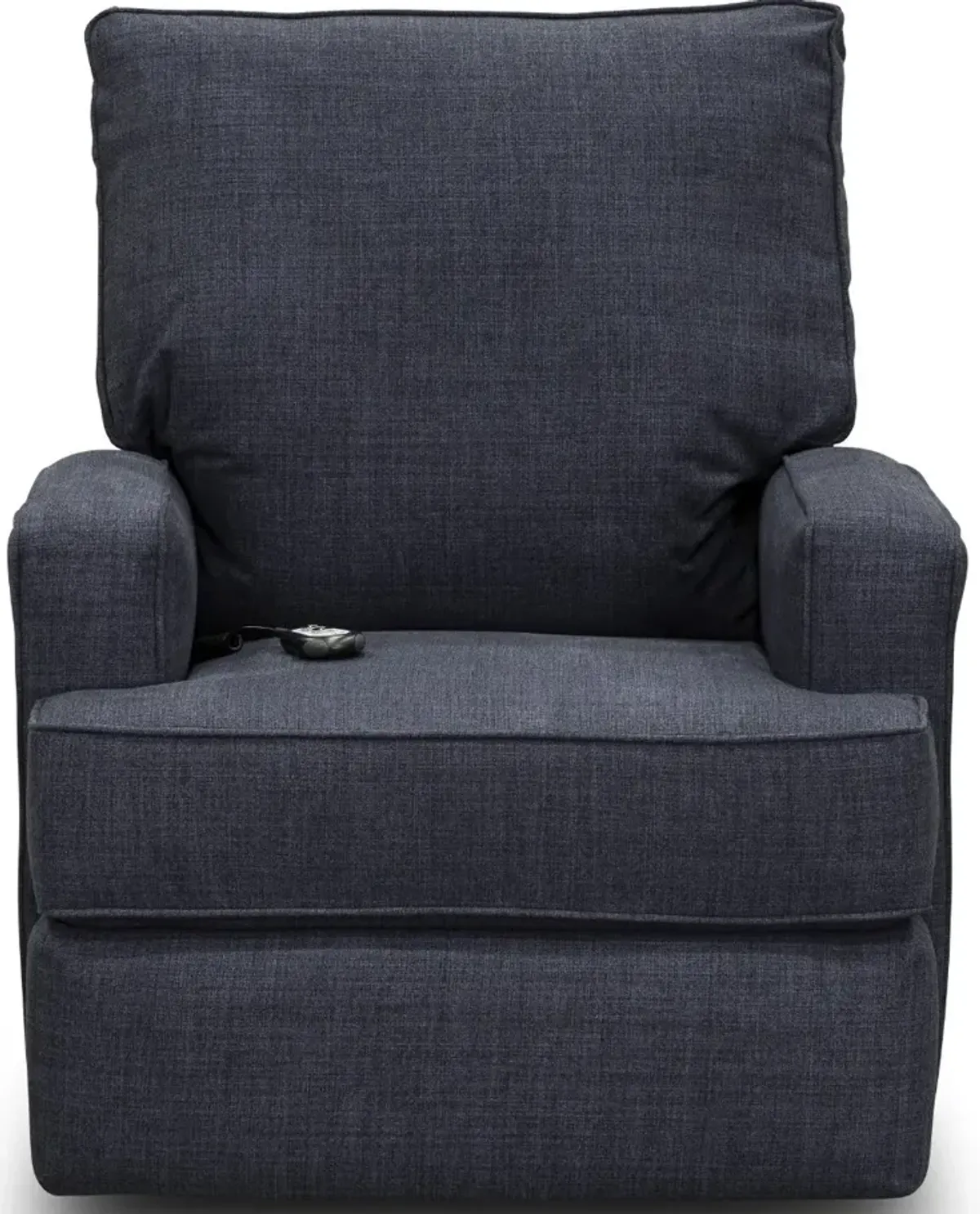 Kersey Navy Blue Power Swivel Glider Recliner