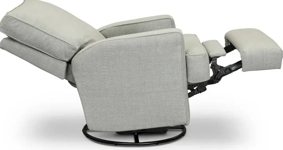 Kersey Dove Gray Power Swivel Glider Recliner