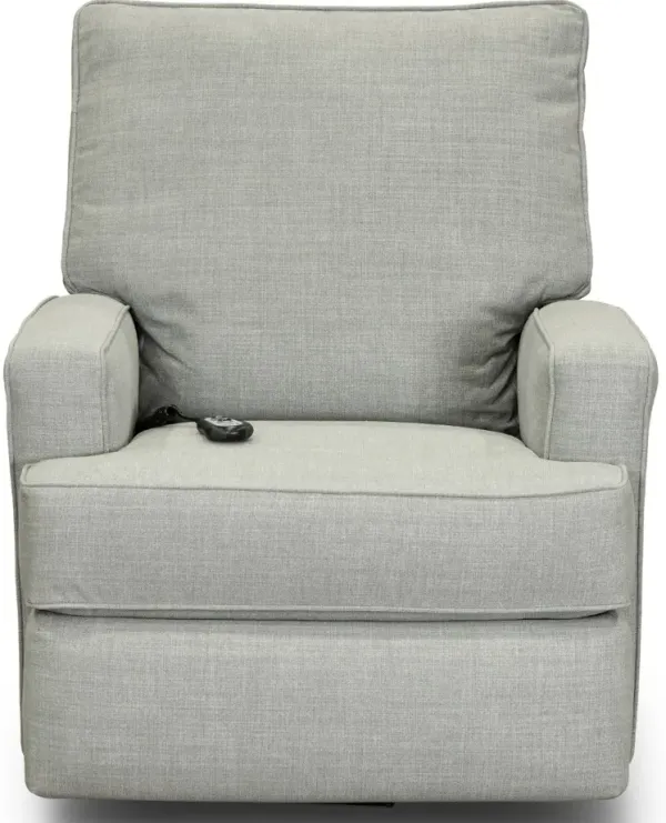 Kersey Dove Gray Power Swivel Glider Recliner