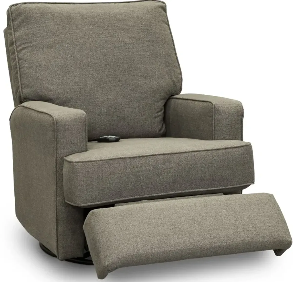 Kersey Pewter Brown Power Swivel Glider Recliner