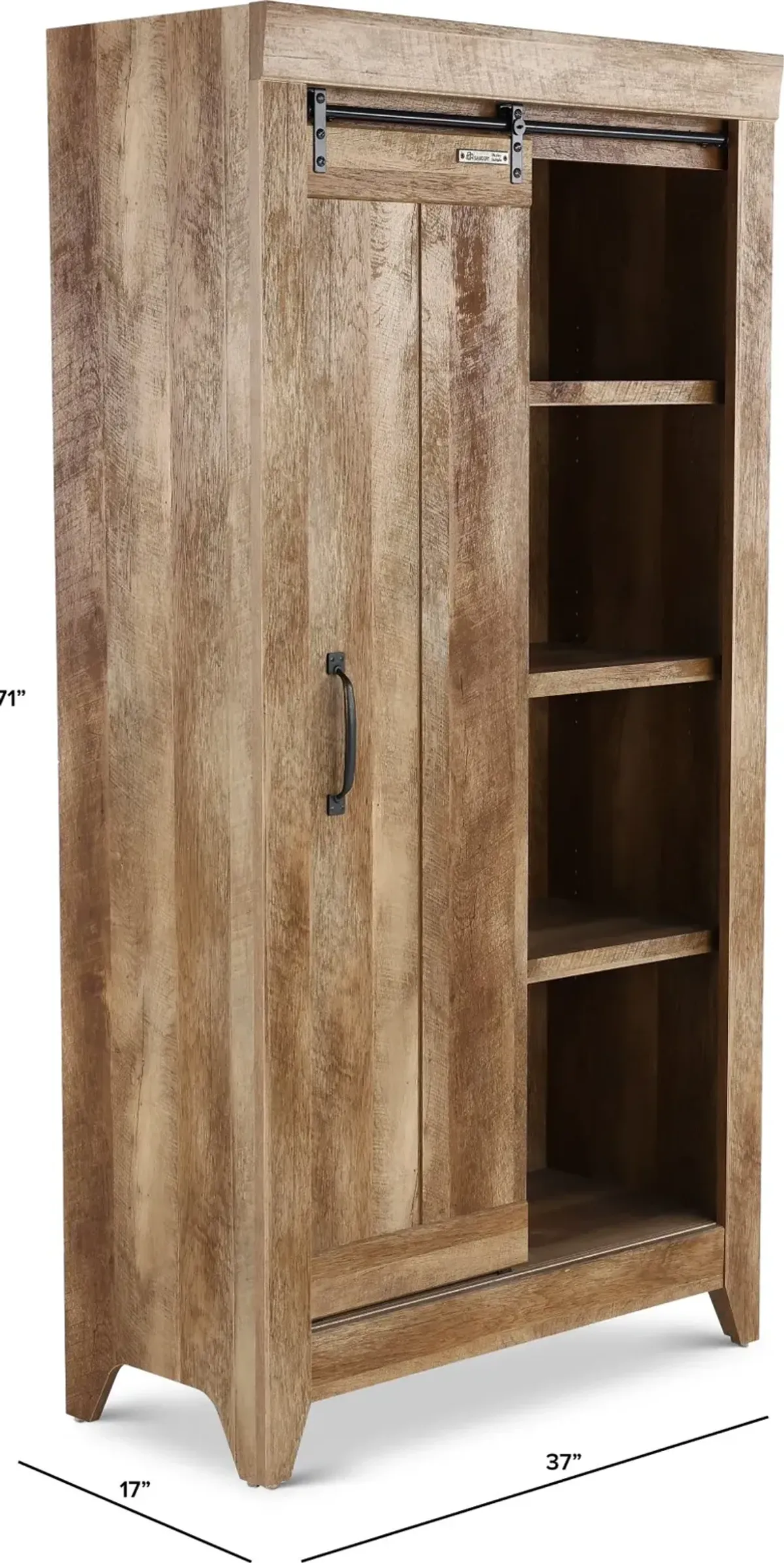 Adept Storage Craftsman Oak Storage Cabinet