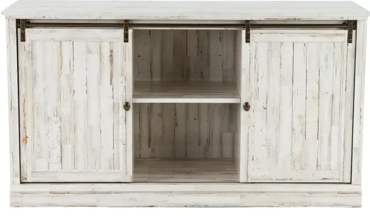 Barrister Lane Antique White 61" TV Stand