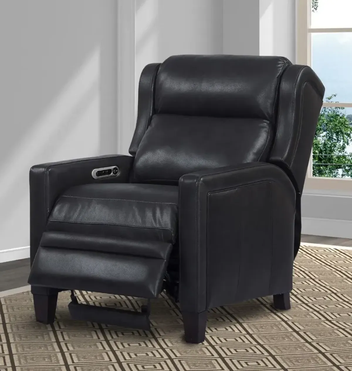 Dart Cyclone Black High Leg Power Recliner