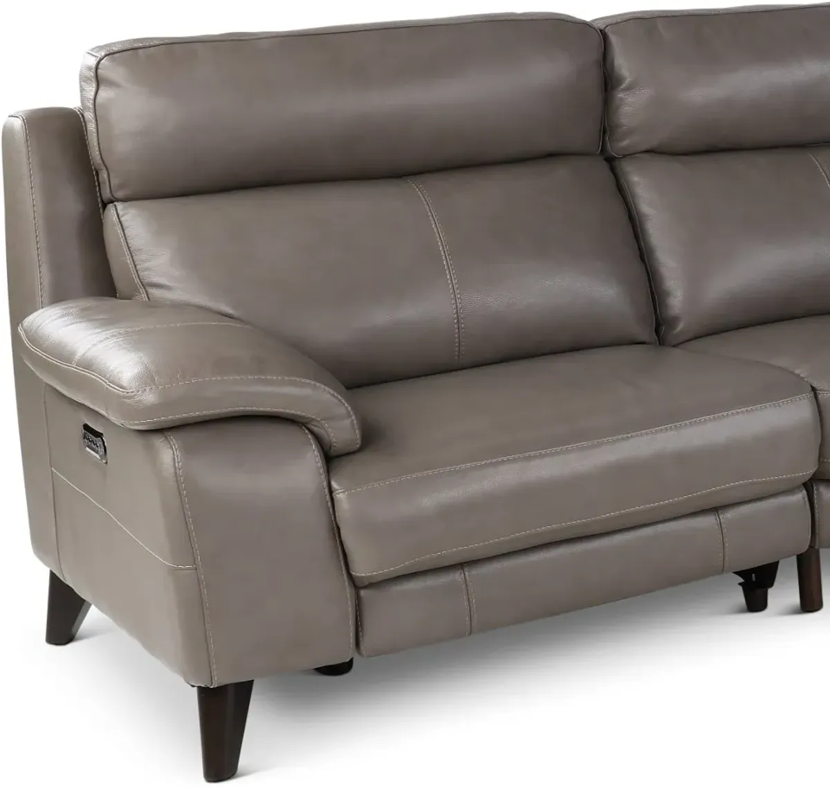 Venice Gray 4 Piece Power Reclining Sectional