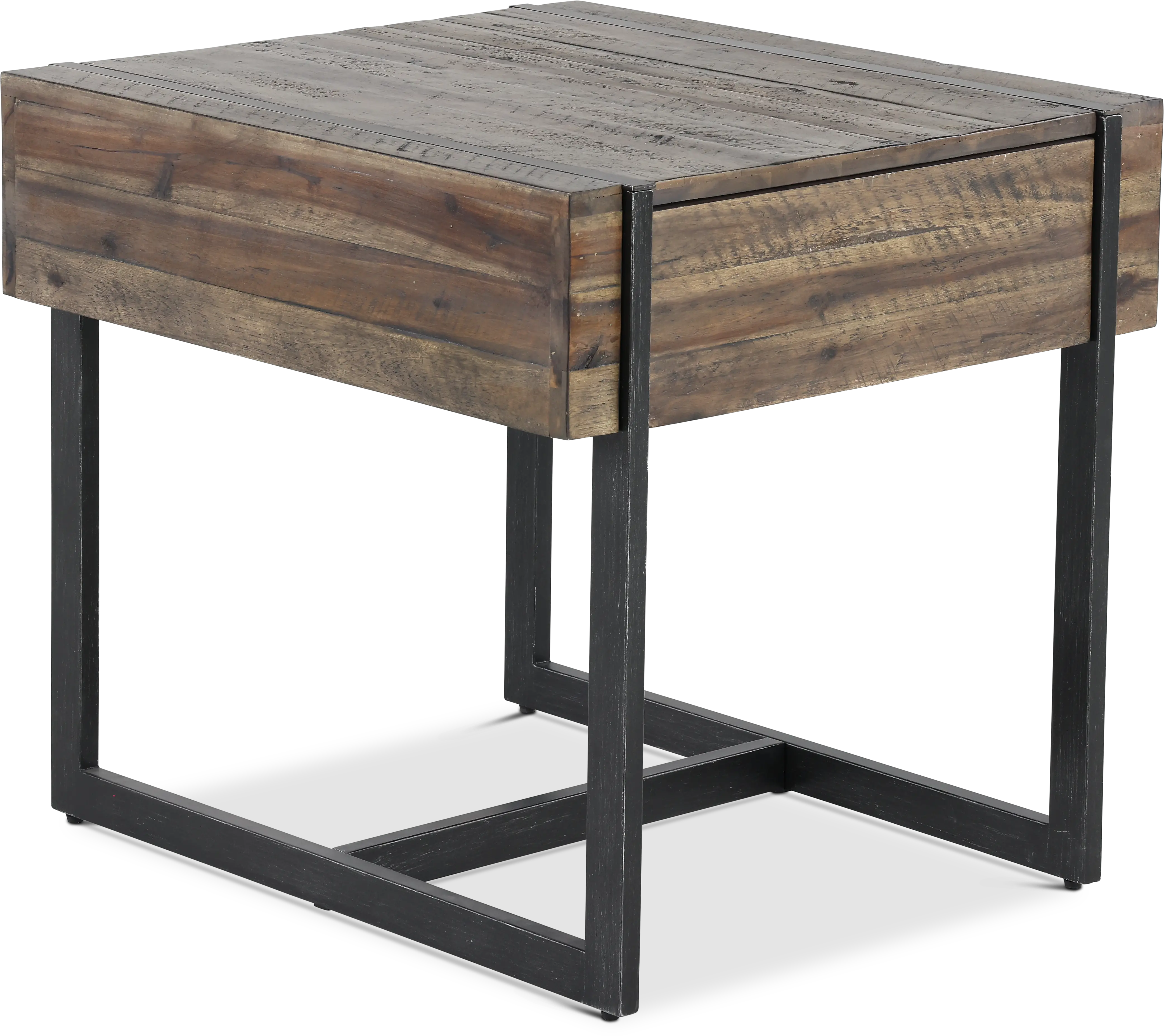 Modern Timber Brown Wood End Table