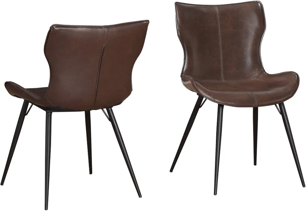 Brown Mitt Style Dining Room Chair - Maxwell