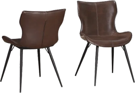 Brown Mitt Style Dining Room Chair - Maxwell
