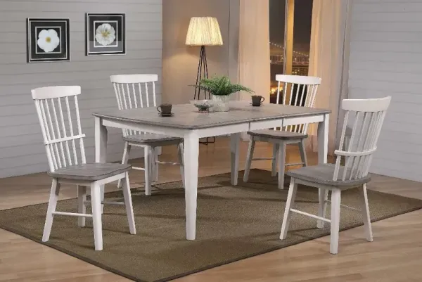 Newark White and Gray Dining Room Table