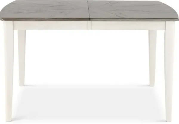 Newark White and Gray Dining Room Table