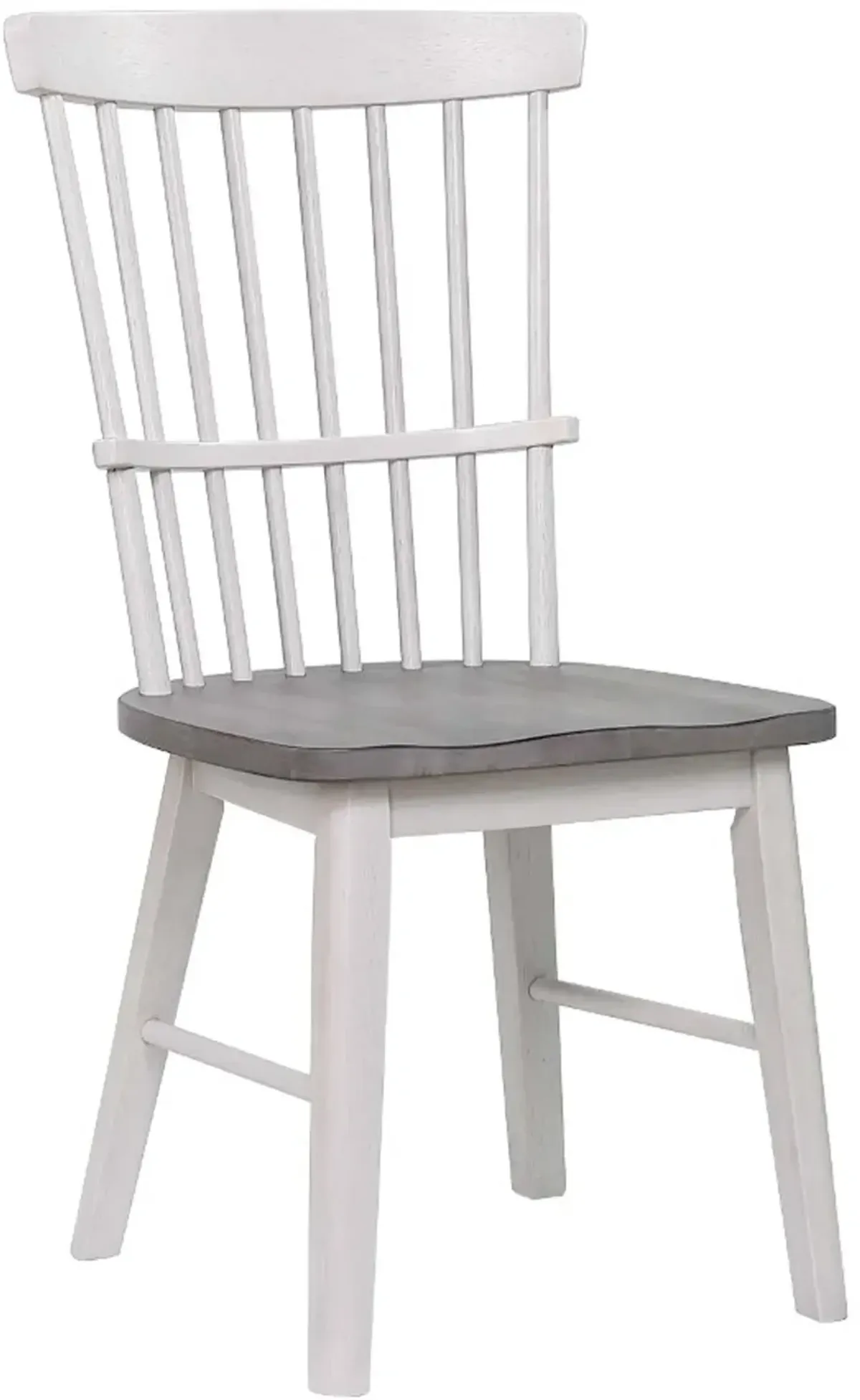 Newark White and Gray Dining Chair