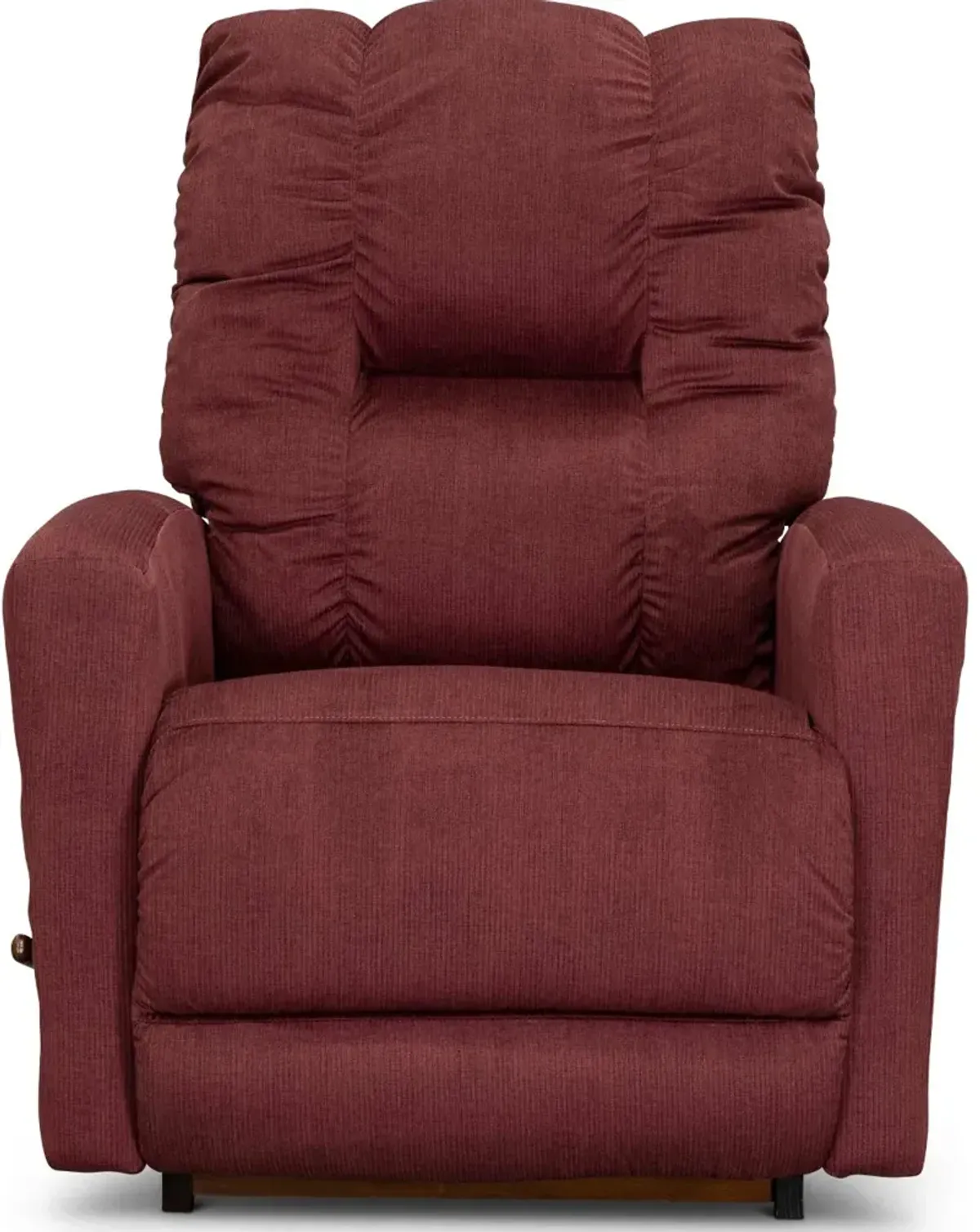 Contemporary Sangria Red Rocker Recliner - Casey