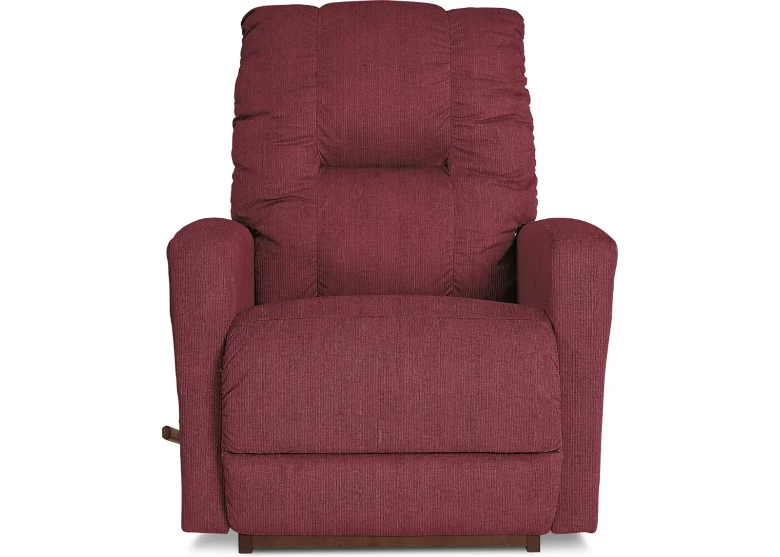 Contemporary Sangria Red Rocker Recliner - Casey