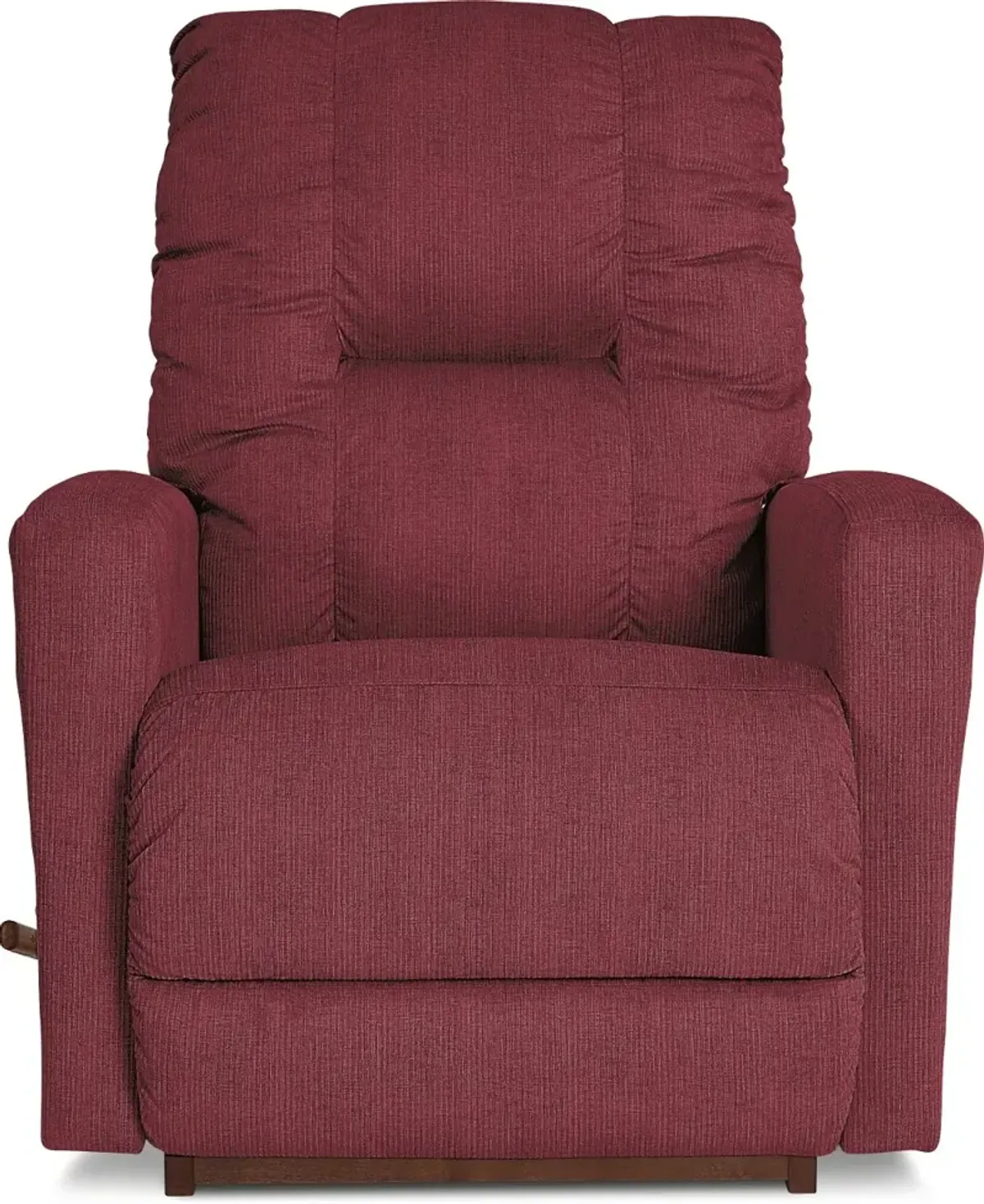 Contemporary Sangria Red Rocker Recliner - Casey