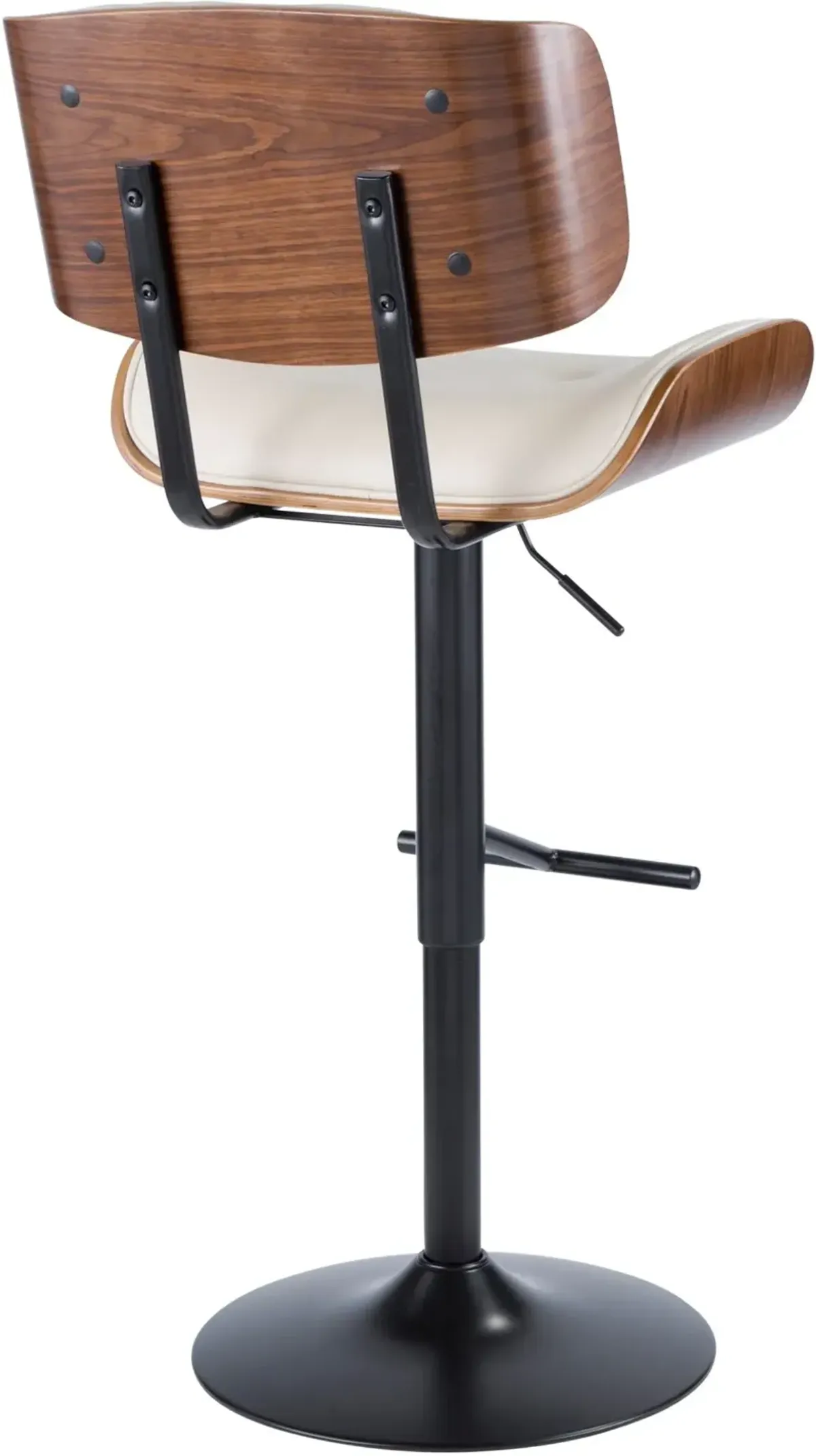 Lombardi Mid Century Modern Adjustable Bar Stool