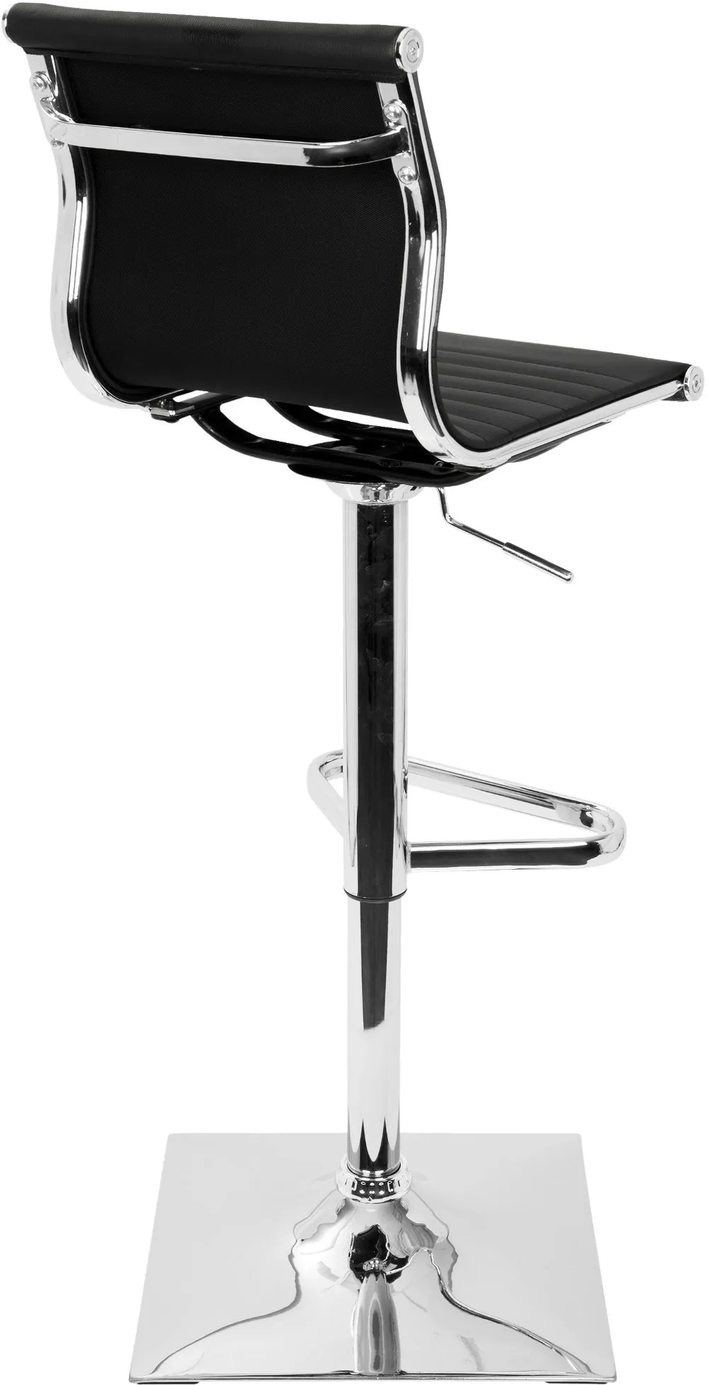 Master Black & Chrome Adjustable Bar Stool