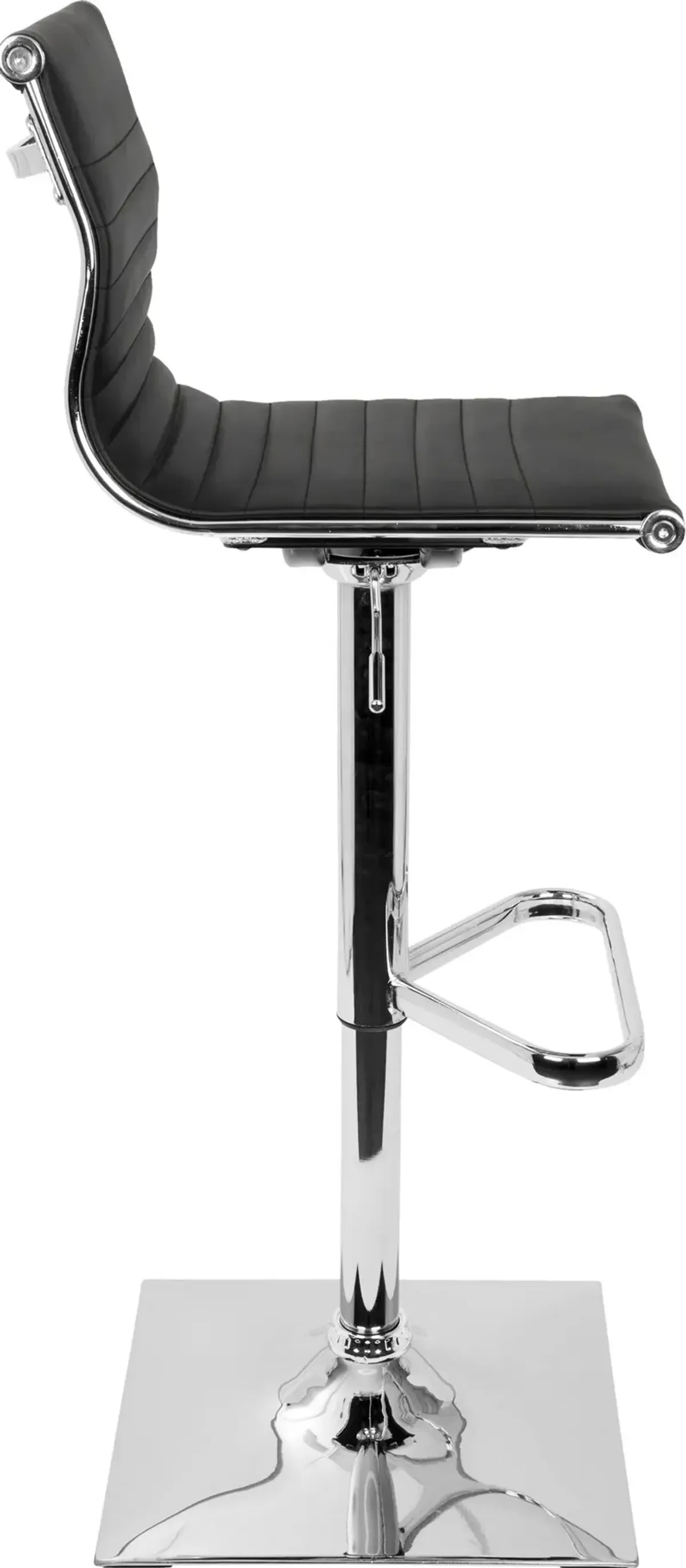 Master Black & Chrome Adjustable Bar Stool