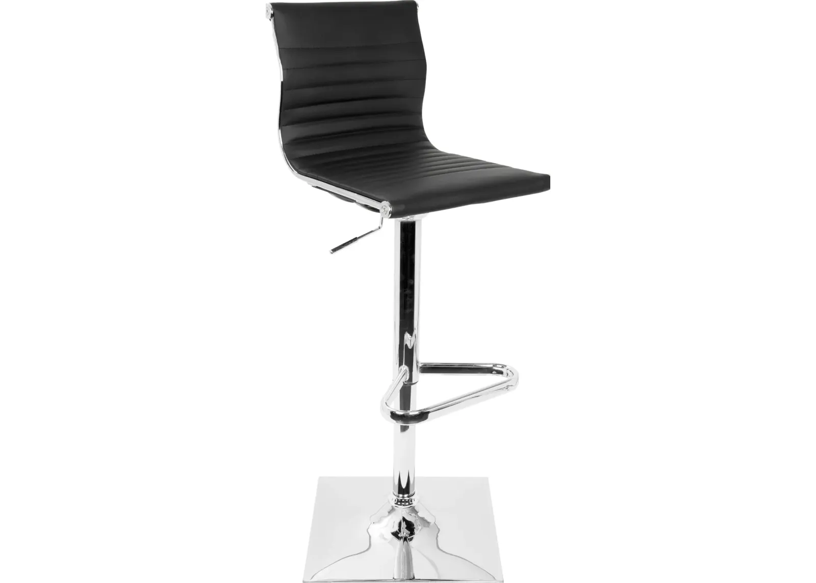 Master Black & Chrome Adjustable Bar Stool