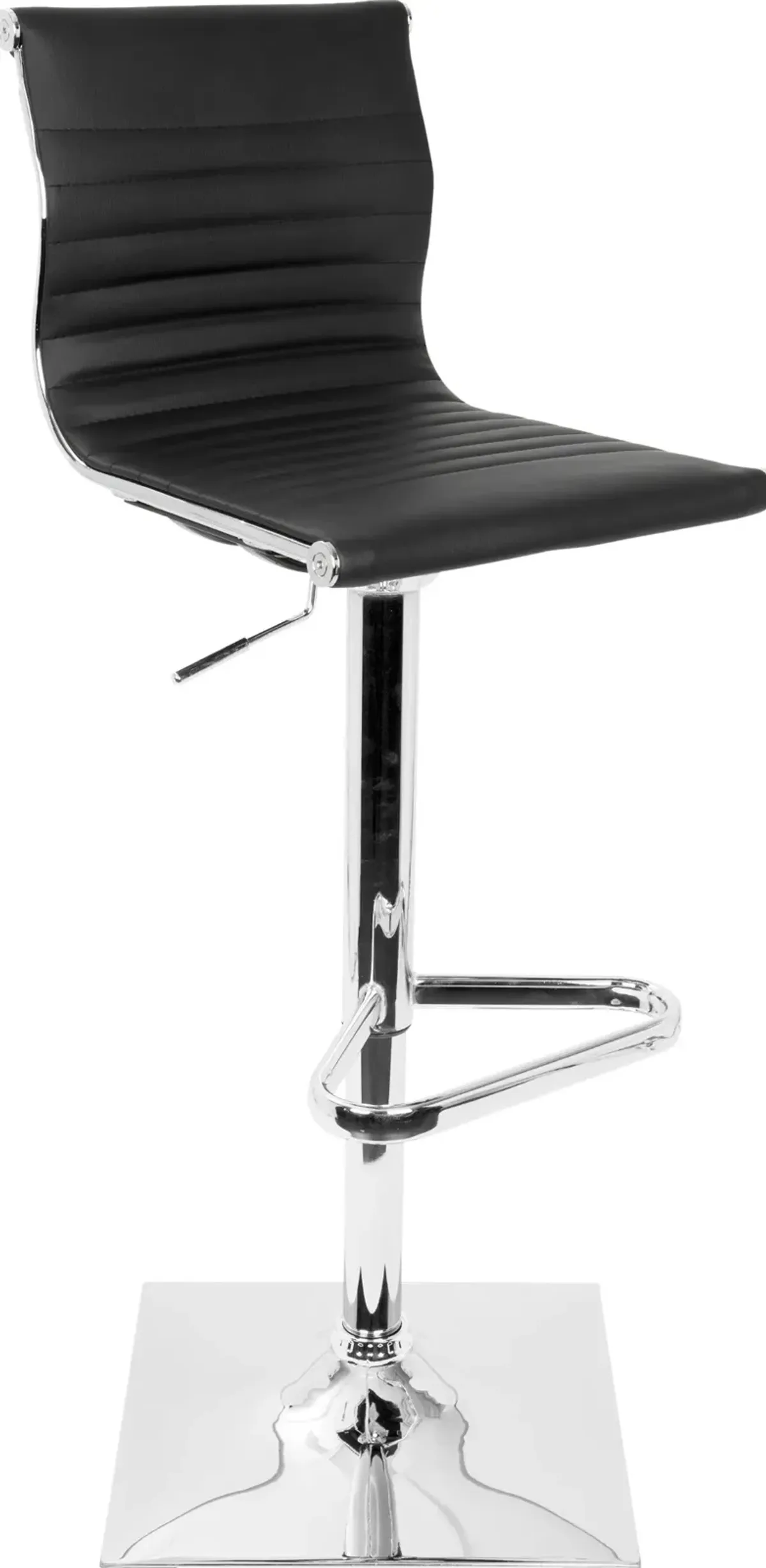 Master Black & Chrome Adjustable Bar Stool