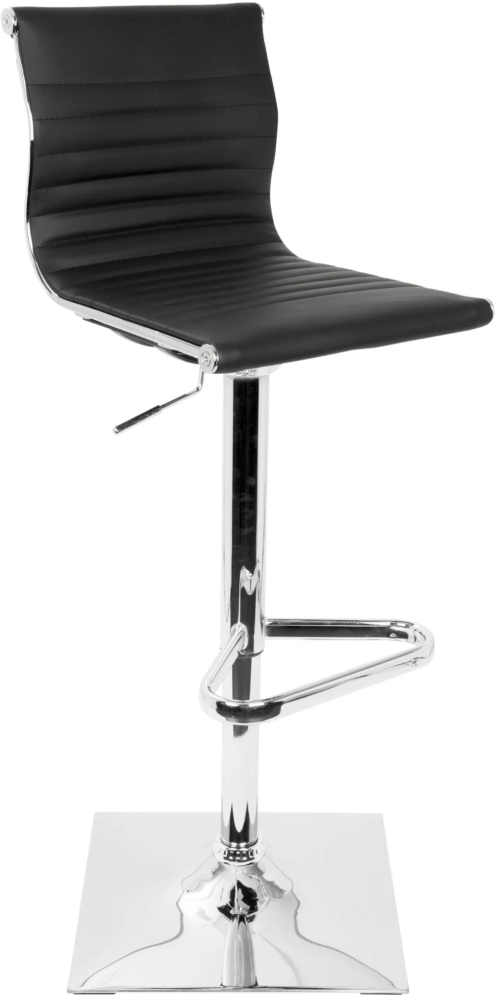 Master Black & Chrome Adjustable Bar Stool