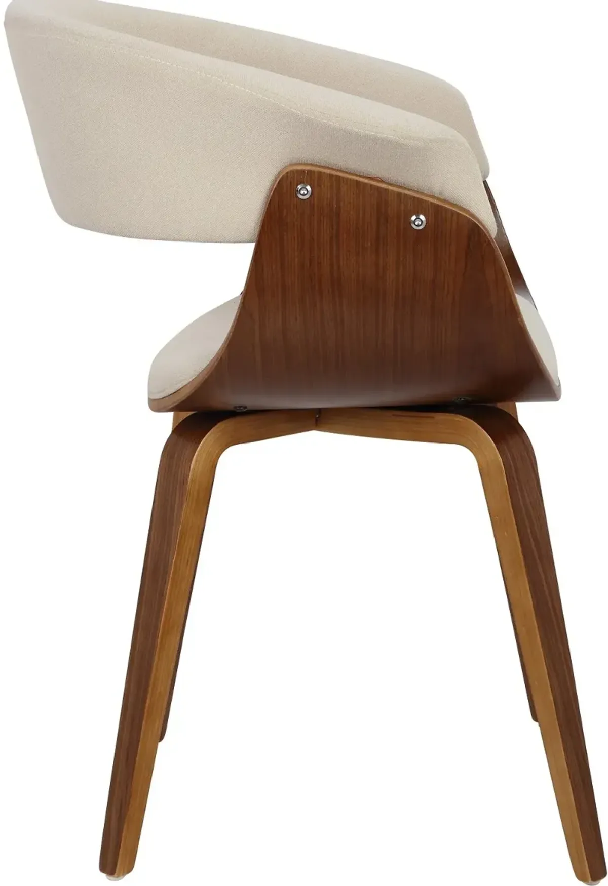 Vintage Mod Cream Dining Room Chair