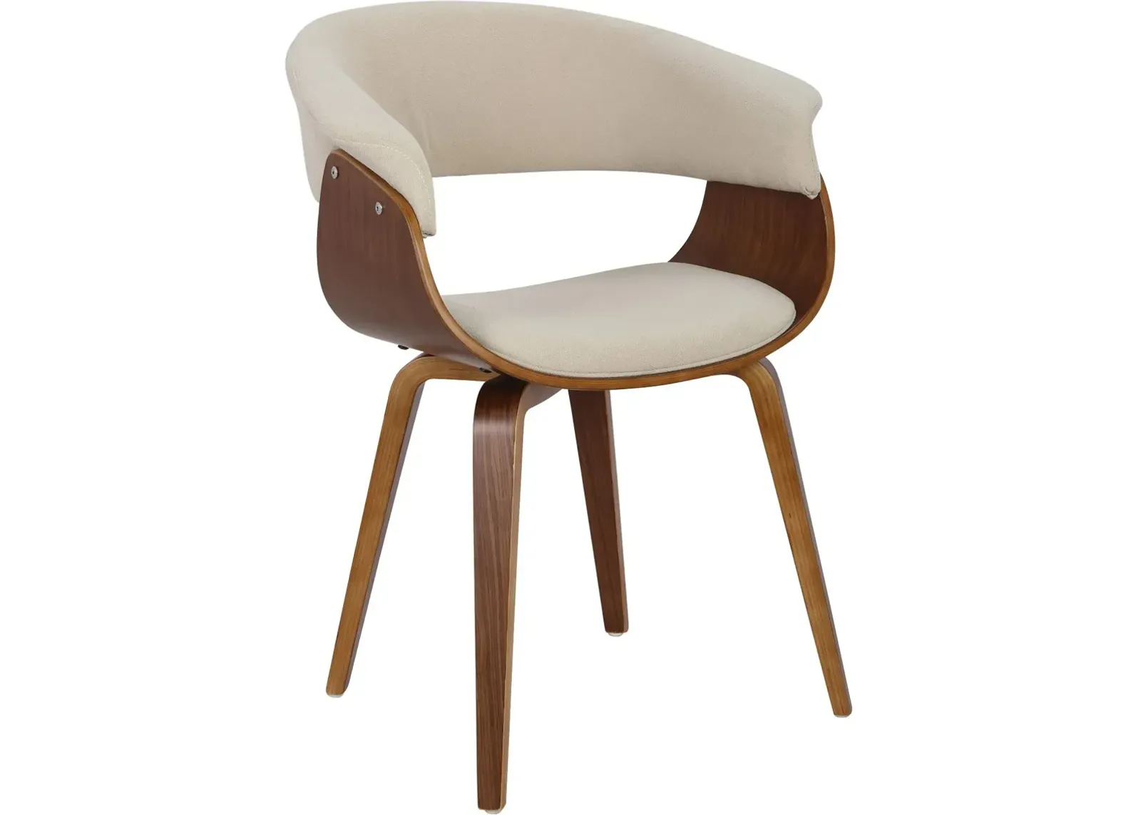 Vintage Mod Cream Dining Room Chair