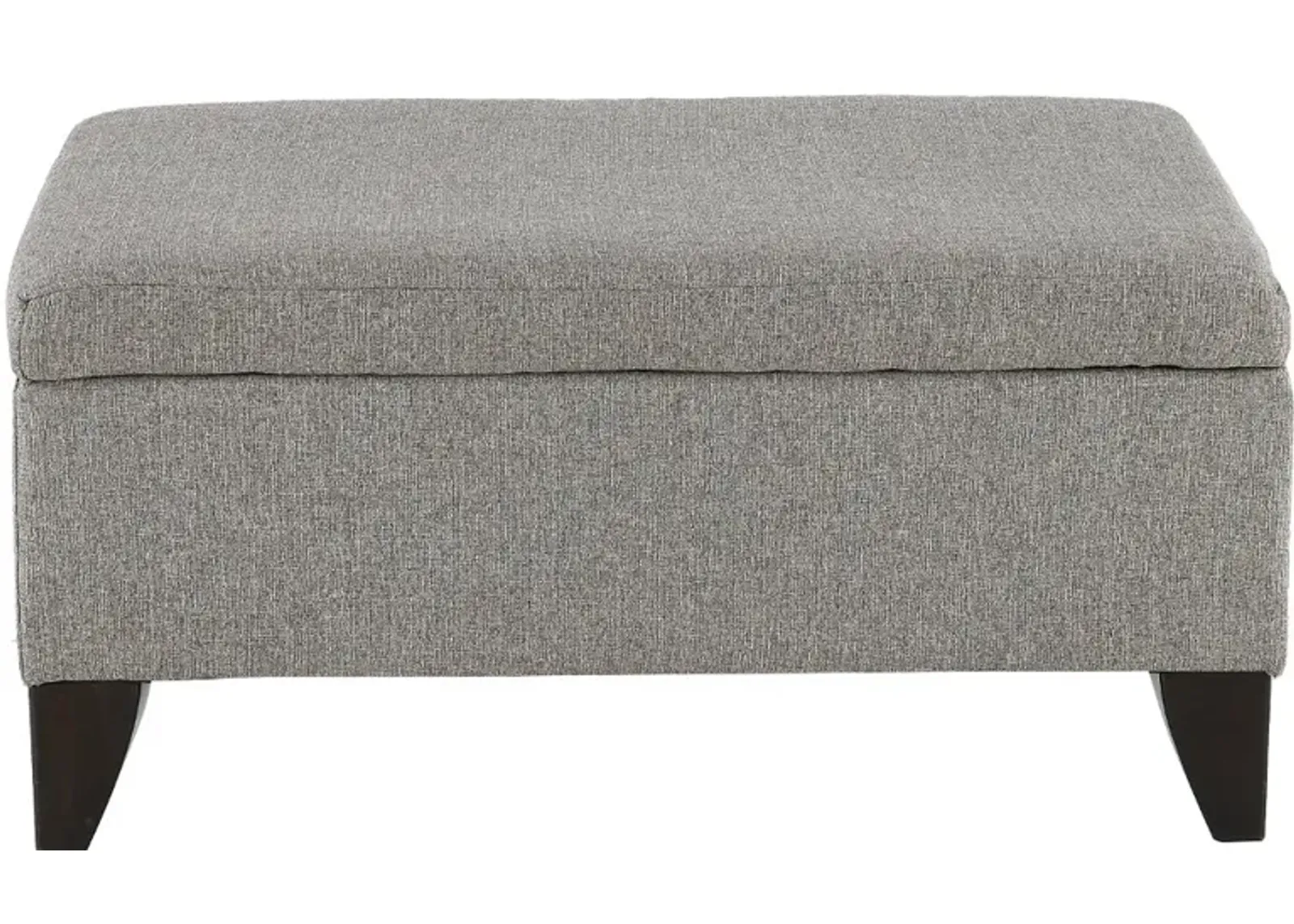 Aquarius Slate Gray Storage Ottoman